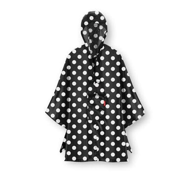 reisenthel mini maxi poncho dots white – Klein verpackter Regencape aus hochwertigem Polyestergewebe – Ansprechendes Design mit weiter Kragenöffnung im Sale